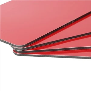 Uso ao ar livre 4mm PVDF Revestimento painel composto de alumínio